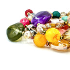 Collana con pietre dure colorate doppia Euphoria