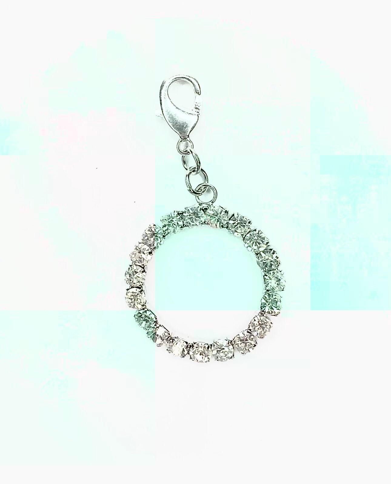 Ciondolo cerchio strass