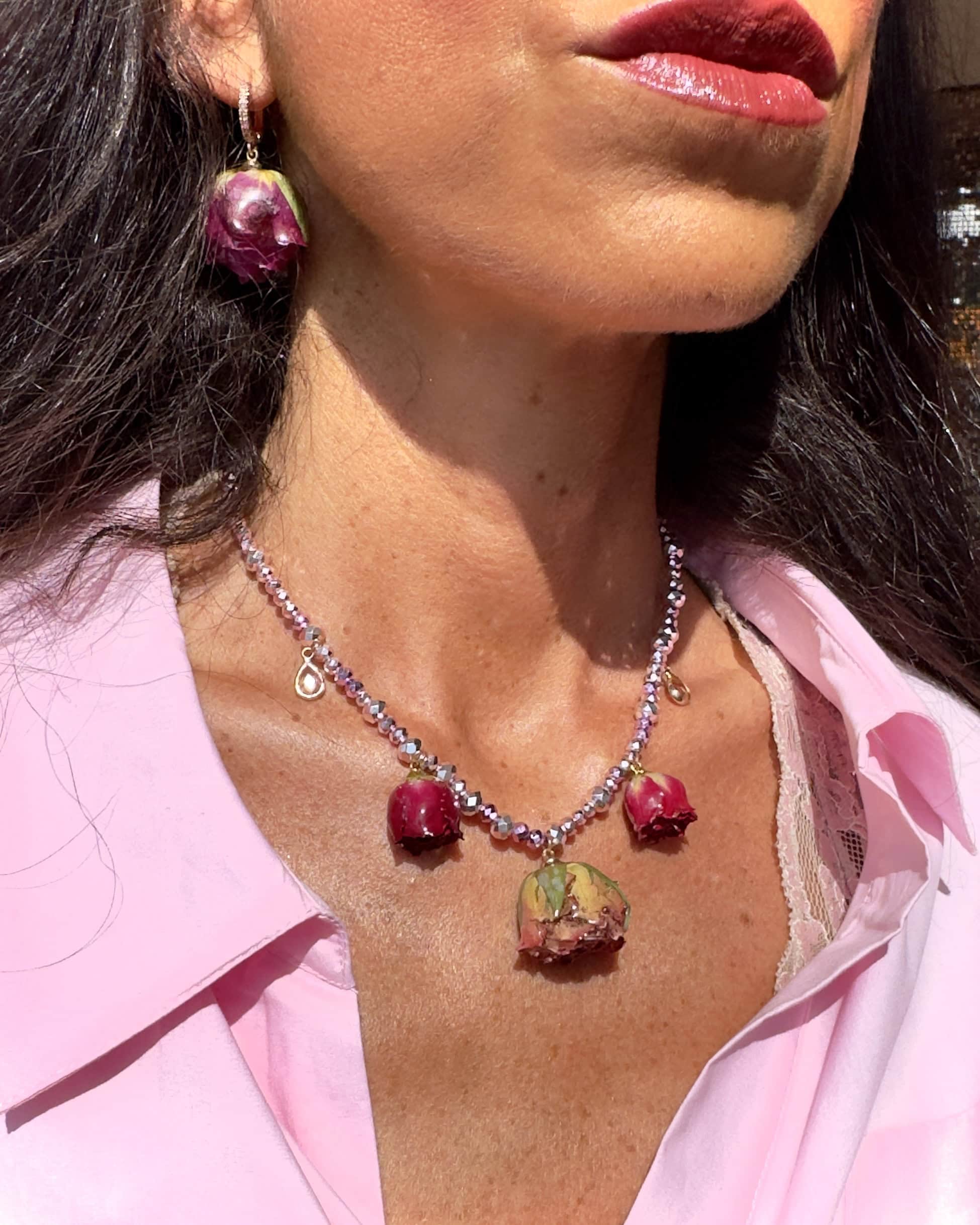 Collana cuor di rosa Botanic Limited edition
