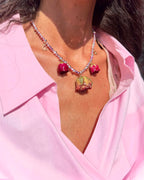 Collana cuor di rosa Botanic Limited edition