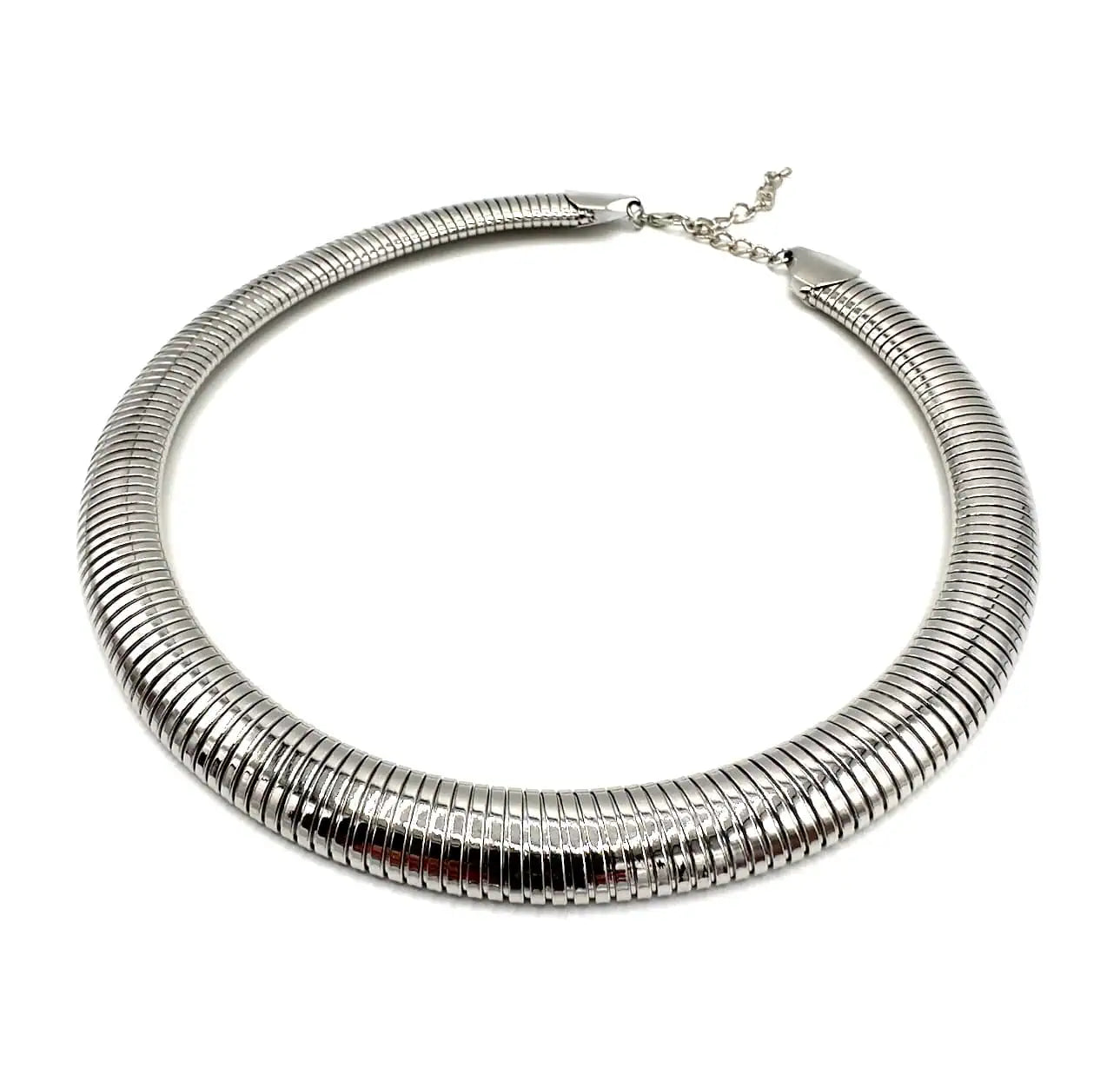 Girocollo rigido argento Anaconda