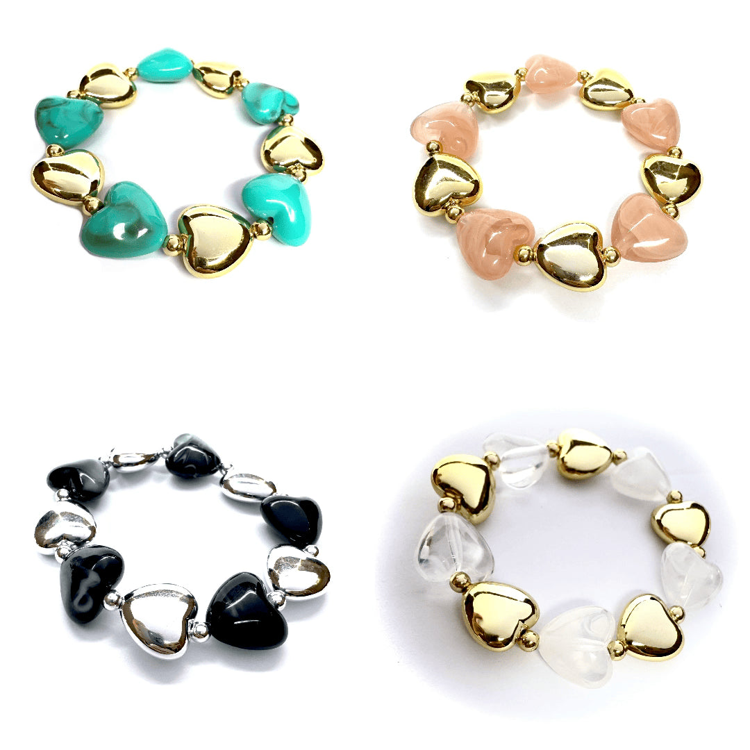 Bracciale cuori