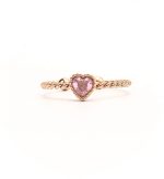 Anello cuore rosa