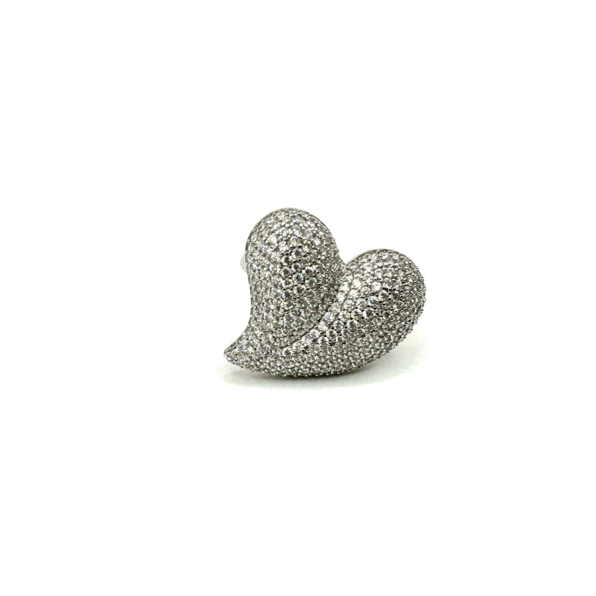 Anello argento cuore