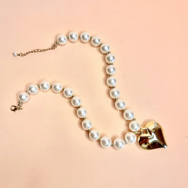 collana con cuore oro